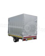 Standaard huifdoek voor Eduard plateauwagen 260x180, 180cm hoog vanaf de laadvloer (zonder frame) Kleur: 7500  grijs.