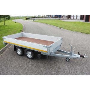 Eduard tandemas plateauwagen 330x180cm laadvloerhoogte 72cm bruto laadvermogen 2000kg