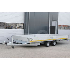 Eduard plateauwagen afmeting 506x220cm met 30cm borden, bruto laadvermogen 3000kg, laadvloerhoogte 56cm