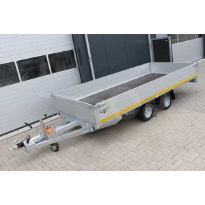 Eduard multitransporter met 40cm borden 406x180cm bruto gewicht 2700kg laadvloerhoogte 56cm