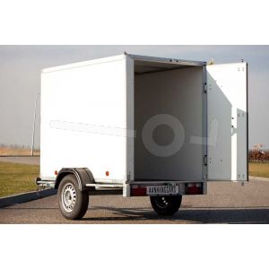 Gesloten aanhangwagen Power Trailer 200x132125cm ongeremde enkelasser 750kg