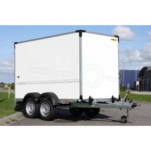 Humbaur tandemas gesloten aanhangwagen 304x151x180cm 2500kg