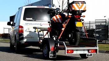 Video demonstratie Twins Trailers motortrailer voor één motorfiets